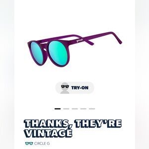 Goodr Thanks, They’re Vintage Sunglasses